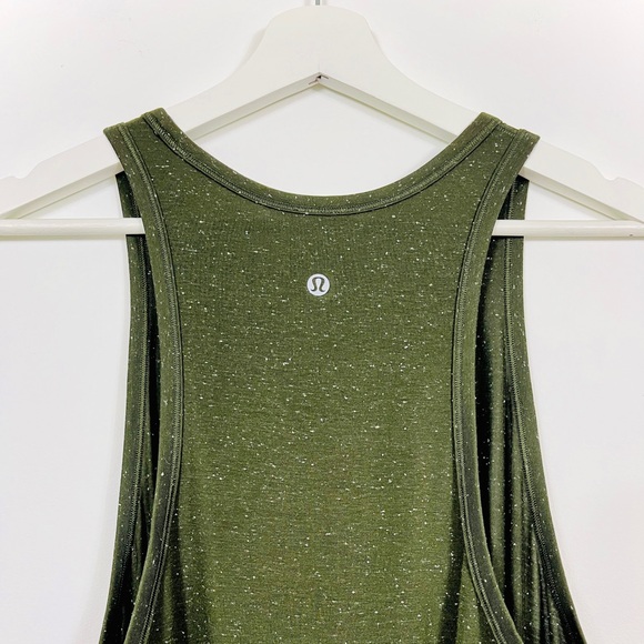 Lululemon Dark Green Tie-Back Racer Back Workout Top - Picture 4 of 5